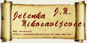 Jelenka Mikosavljević vizit kartica